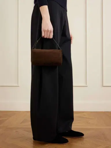 The Row 90s Small Suede Tote | Thumbnail 3 The Row 90s Small Suede Tote | Thumbnail 3