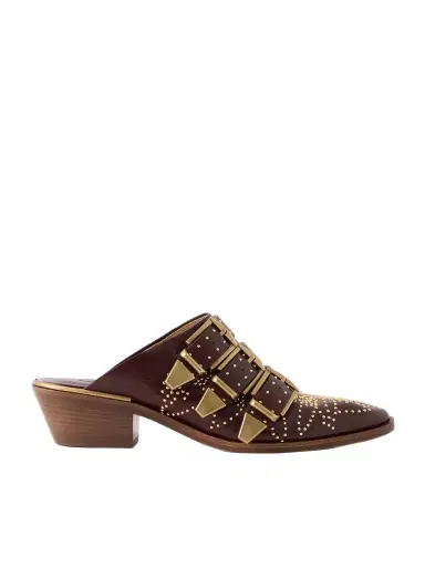 Chloé Susanna Studded Leather Mules | Thumbnail 1 Chloé Susanna Studded Leather Mules | Thumbnail 1