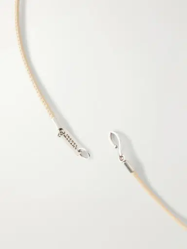 Isabel Marant Janis Silver-tone, Leather And Wood Necklace | Thumbnail 3 Isabel Marant Janis Silver-tone, Leather And Wood Necklace | Thumbnail 3