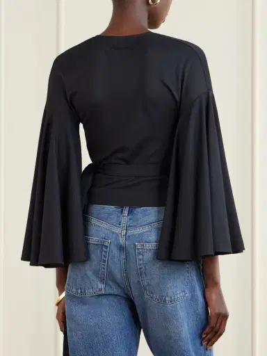 Jacquemus The Ventadou Paper-blend Wrap Top | Thumbnail 3 Jacquemus The Ventadou Paper-blend Wrap Top | Thumbnail 3