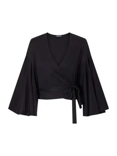 Jacquemus The Ventadou Paper-blend Wrap Top | Thumbnail 1 Jacquemus The Ventadou Paper-blend Wrap Top | Thumbnail 1