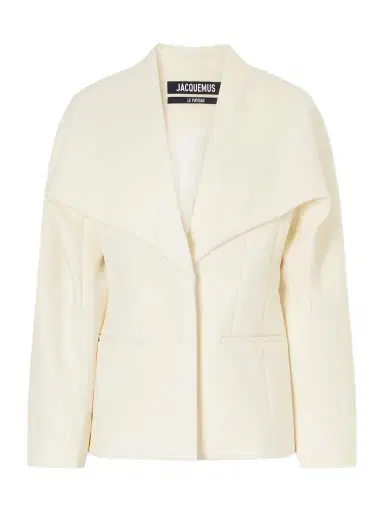 Jacquemus Châle Gabardine Wool-blend Blazer | Thumbnail 1 Jacquemus Châle Gabardine Wool-blend Blazer | Thumbnail 1