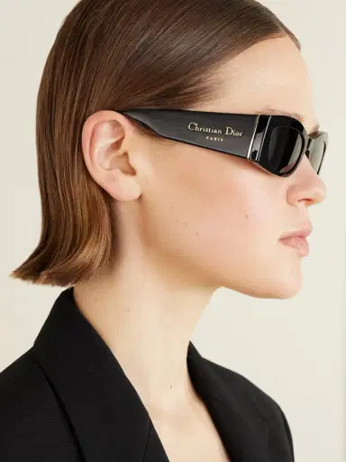 DIOR Eyewear Diorombre S1i Rectangular-frame Leather-trimmed Acetate Sunglasses | Thumbnail 5 DIOR Eyewear Diorombre S1i Rectangular-frame Leather-trimmed Acetate Sunglasses | Thumbnail 5