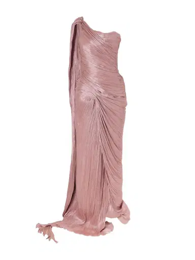 Marmar Halim One-shoulder Plissé Chiffon Gown | Thumbnail 1 Marmar Halim One-shoulder Plissé Chiffon Gown | Thumbnail 1