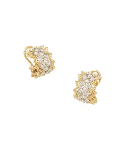 Buccellati Rombi 18-karat Yellow And White Gold Diamond Earrings | Thumbnail 1 Buccellati Rombi 18-karat Yellow And White Gold Diamond Earrings | Thumbnail 1