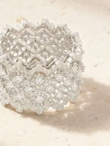 Buccellati Rombi Eternelle 18-karat White Gold Diamond Ring | Thumbnail 3 Buccellati Rombi Eternelle 18-karat White Gold Diamond Ring | Thumbnail 3