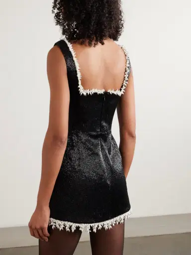 Clio Peppiatt Margot Embellished Satin Mini Dress | Thumbnail 4 Clio Peppiatt Margot Embellished Satin Mini Dress | Thumbnail 4