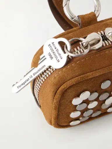 Acne Studios Camero Studded Suede Airpods Case | Thumbnail 2 Acne Studios Camero Studded Suede Airpods Case | Thumbnail 2