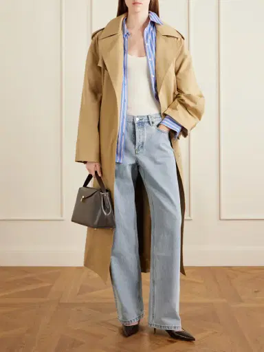 The Frankie Shop Riva Cotton-blend Trench Coat | Thumbnail 2 The Frankie Shop Riva Cotton-blend Trench Coat | Thumbnail 2
