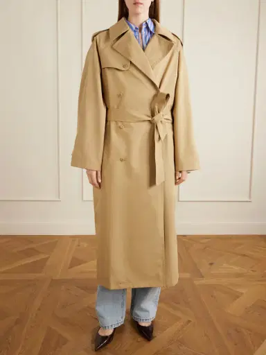 The Frankie Shop Riva Cotton-blend Trench Coat | Thumbnail 3 The Frankie Shop Riva Cotton-blend Trench Coat | Thumbnail 3