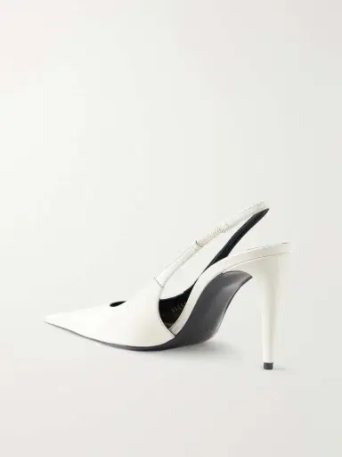 Saint Laurent Guermantes Leather Slingback Pumps | Thumbnail 3 Saint Laurent Guermantes Leather Slingback Pumps | Thumbnail 3