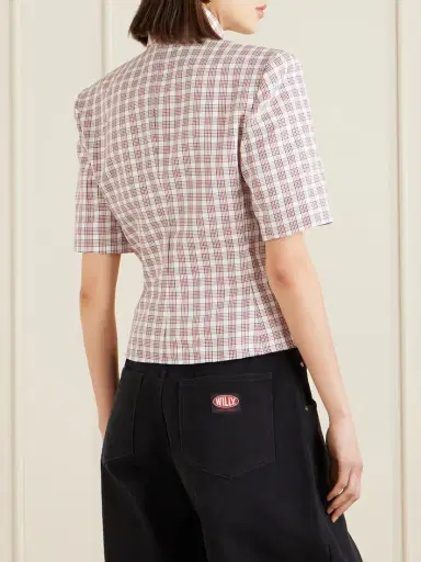 Willy Chavarria Chavela Checked Woven Shirt | Thumbnail 4 Willy Chavarria Chavela Checked Woven Shirt | Thumbnail 4