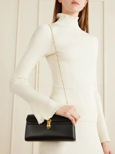 Savette Chain Symmetry Pochette Leather Shoulder Bag | Thumbnail 2 Savette Chain Symmetry Pochette Leather Shoulder Bag | Thumbnail 2
