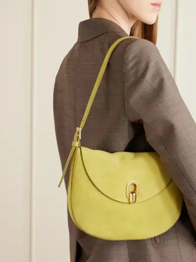 Savette Tondo Small Suede Shoulder Bag | Thumbnail 2 Savette Tondo Small Suede Shoulder Bag | Thumbnail 2
