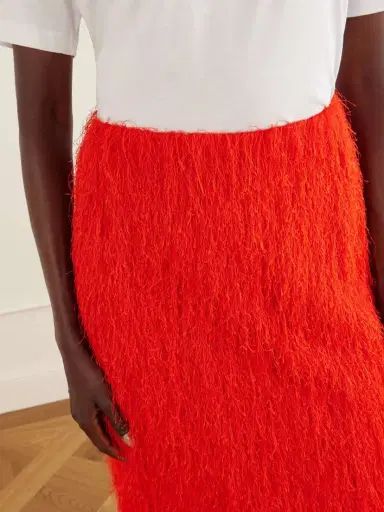 Dries Van Noten Fringed Knitted Midi Skirt | Thumbnail 4 Dries Van Noten Fringed Knitted Midi Skirt | Thumbnail 4