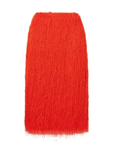 Dries Van Noten Fringed Knitted Midi Skirt | Thumbnail 1 Dries Van Noten Fringed Knitted Midi Skirt | Thumbnail 1