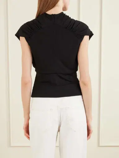 Kallmeyer Jocelyn Gathered Draped Jersey Top | Thumbnail 4 Kallmeyer Jocelyn Gathered Draped Jersey Top | Thumbnail 4