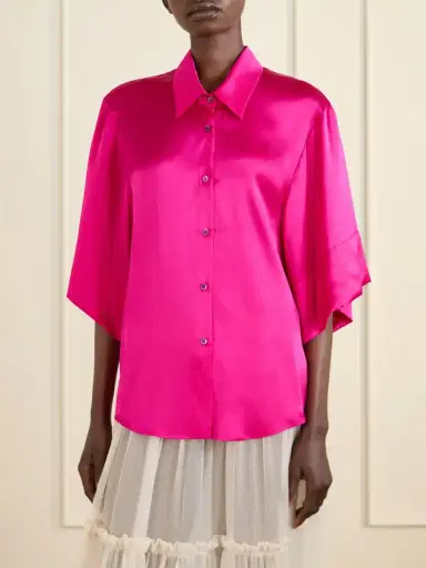 Dries Van Noten Clea Silk-satin Blouse | Thumbnail 3 Dries Van Noten Clea Silk-satin Blouse | Thumbnail 3