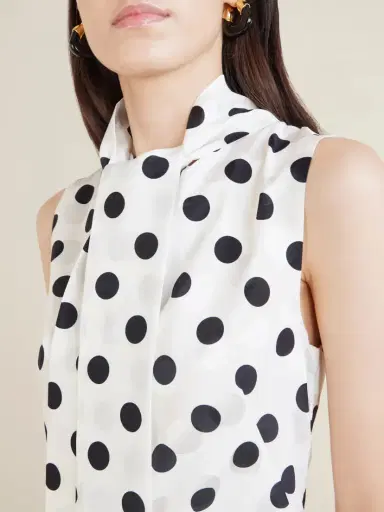 SASUPHI Polka-dot Silk-crepe Maxi Dress | Thumbnail 4 SASUPHI Polka-dot Silk-crepe Maxi Dress | Thumbnail 4