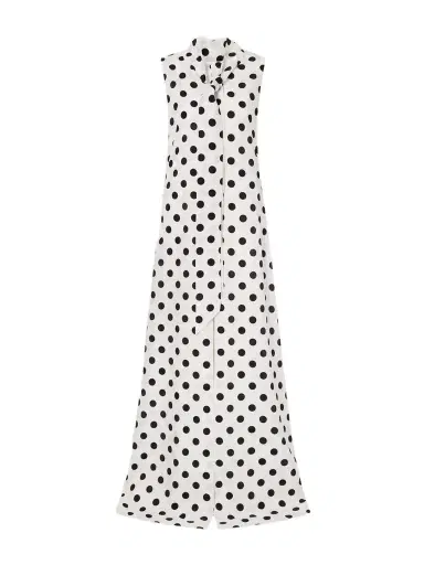SASUPHI Polka-dot Silk-crepe Maxi Dress | Thumbnail 1 SASUPHI Polka-dot Silk-crepe Maxi Dress | Thumbnail 1