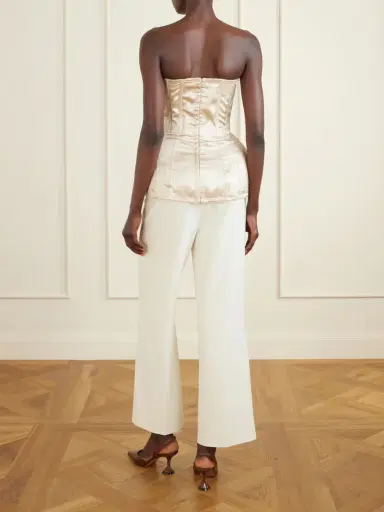 Magda Butrym Silk-satin Corset Top | Thumbnail 3 Magda Butrym Silk-satin Corset Top | Thumbnail 3