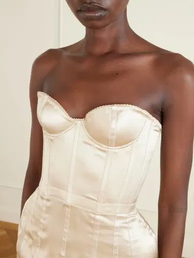 Magda Butrym Silk-satin Corset Top | Thumbnail 4 Magda Butrym Silk-satin Corset Top | Thumbnail 4