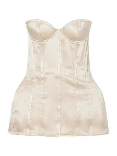 Magda Butrym Silk-satin Corset Top | Thumbnail 1 Magda Butrym Silk-satin Corset Top | Thumbnail 1