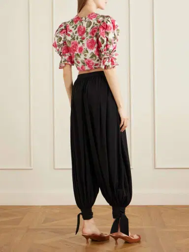 Chloé Silk Crepe De Chine Balloon Pants | Thumbnail 3 Chloé Silk Crepe De Chine Balloon Pants | Thumbnail 3