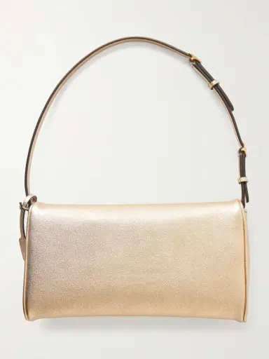 Valentino Garavani Devain Metallic Leather Shoulder Bag | Thumbnail 4 Valentino Garavani Devain Metallic Leather Shoulder Bag | Thumbnail 4