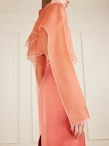 Khaite Fritz Cropped Layered Silk-organza Shirt | Thumbnail 4 Khaite Fritz Cropped Layered Silk-organza Shirt | Thumbnail 4
