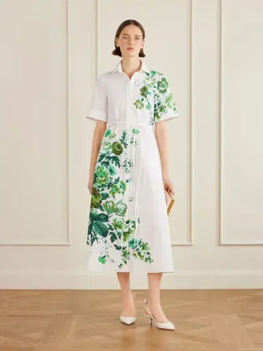 Erdem Floral-print Cotton-poplin Midi Shirt Dress | Thumbnail 2 Erdem Floral-print Cotton-poplin Midi Shirt Dress | Thumbnail 2