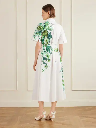 Erdem Floral-print Cotton-poplin Midi Shirt Dress | Thumbnail 3 Erdem Floral-print Cotton-poplin Midi Shirt Dress | Thumbnail 3