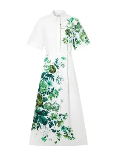 Erdem Floral-print Cotton-poplin Midi Shirt Dress | Thumbnail 1 Erdem Floral-print Cotton-poplin Midi Shirt Dress | Thumbnail 1