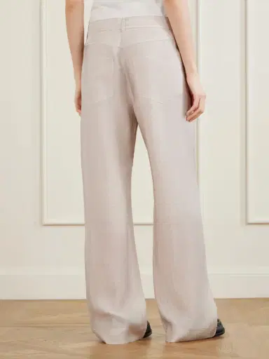 Acne Studios Poltana Checked Cupro Wide-leg Pants | Thumbnail 4 Acne Studios Poltana Checked Cupro Wide-leg Pants | Thumbnail 4