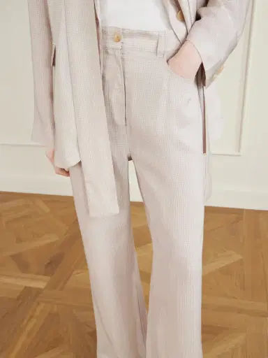 Acne Studios Poltana Checked Cupro Wide-leg Pants | Thumbnail 5 Acne Studios Poltana Checked Cupro Wide-leg Pants | Thumbnail 5