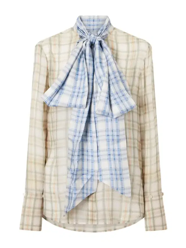 Serena Checked Silk-chiffon Shirt Serena Checked Silk-chiffon Shirt