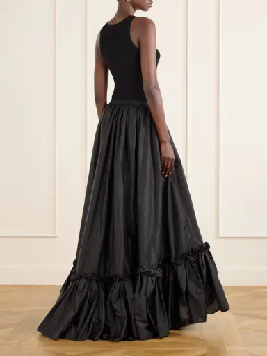 Saint Laurent Tiered Ruffled Satin Maxi Skirt | Thumbnail 3 Saint Laurent Tiered Ruffled Satin Maxi Skirt | Thumbnail 3