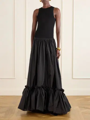 Saint Laurent Tiered Ruffled Satin Maxi Skirt | Thumbnail 5 Saint Laurent Tiered Ruffled Satin Maxi Skirt | Thumbnail 5