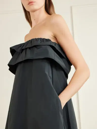 Saint Laurent Ruffled Cotton-blend Poplin Maxi Dress | Thumbnail 4 Saint Laurent Ruffled Cotton-blend Poplin Maxi Dress | Thumbnail 4