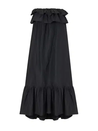 Saint Laurent Ruffled Cotton-blend Poplin Maxi Dress | Thumbnail 1 Saint Laurent Ruffled Cotton-blend Poplin Maxi Dress | Thumbnail 1