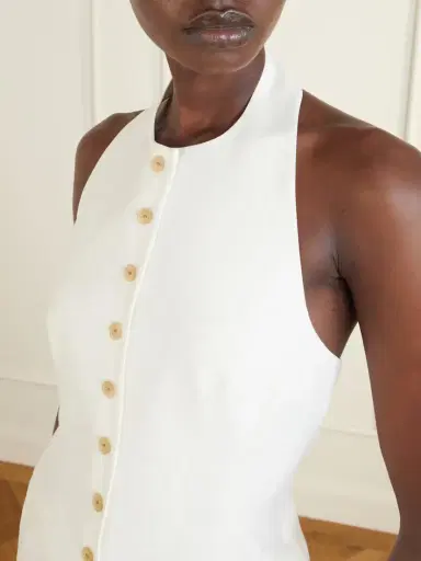 Heirlome Lupita Halterneck Sleeveless Wool And Silk-blend Top | Thumbnail 4 Heirlome Lupita Halterneck Sleeveless Wool And Silk-blend Top | Thumbnail 4