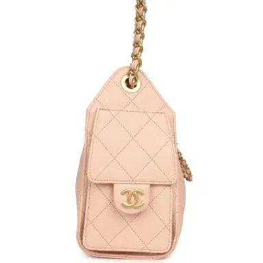 Chanel Chanel Mini 25 Hobo Bag Light Pink Caviar Antique Gold Hardware | Thumbnail 4 Chanel Chanel Mini 25 Hobo Bag Light Pink Caviar Antique Gold Hardware | Thumbnail 4