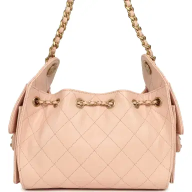 Chanel Chanel Mini 25 Hobo Bag Light Pink Caviar Antique Gold Hardware | Thumbnail 5 Chanel Chanel Mini 25 Hobo Bag Light Pink Caviar Antique Gold Hardware | Thumbnail 5