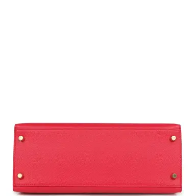 HERMÈS Pre-owned Hermes Kelly Sellier 28 Rose Extreme Epsom Gold Hardware | Thumbnail 6 HERMÈS Pre-owned Hermes Kelly Sellier 28 Rose Extreme Epsom Gold Hardware | Thumbnail 6