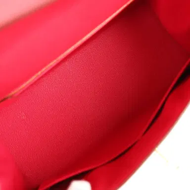 HERMÈS Pre-owned Hermes Kelly Sellier 28 Rose Extreme Epsom Gold Hardware | Thumbnail 8 HERMÈS Pre-owned Hermes Kelly Sellier 28 Rose Extreme Epsom Gold Hardware | Thumbnail 8