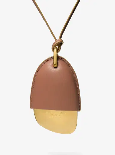 Michael Kors Collection Brushed Brass and Leather Wrapped Pendant Necklace | Thumbnail 18 Michael Kors Collection Brushed Brass and Leather Wrapped Pendant Necklace | Thumbnail 18