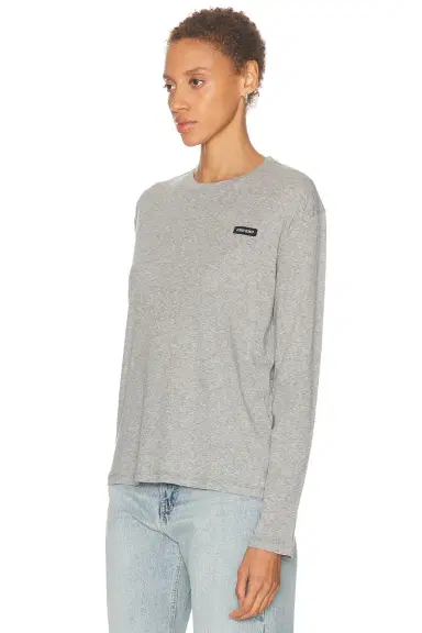Miu Miu Costina Long Sleeve Top | Thumbnail 2 Miu Miu Costina Long Sleeve Top | Thumbnail 2