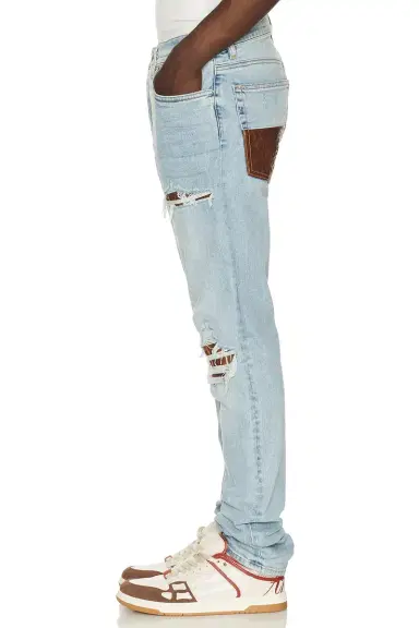 Amiri Croc Leather MX1 Jean | Thumbnail 2 Amiri Croc Leather MX1 Jean | Thumbnail 2