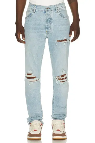 Amiri Croc Leather MX1 Jean | Thumbnail 1 Amiri Croc Leather MX1 Jean | Thumbnail 1