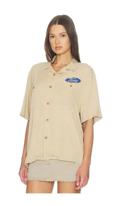 Junk Food Ford Mustang Camp Shirt | Thumbnail 2 Junk Food Ford Mustang Camp Shirt | Thumbnail 2